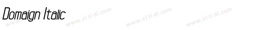 Domaign Italic字体转换